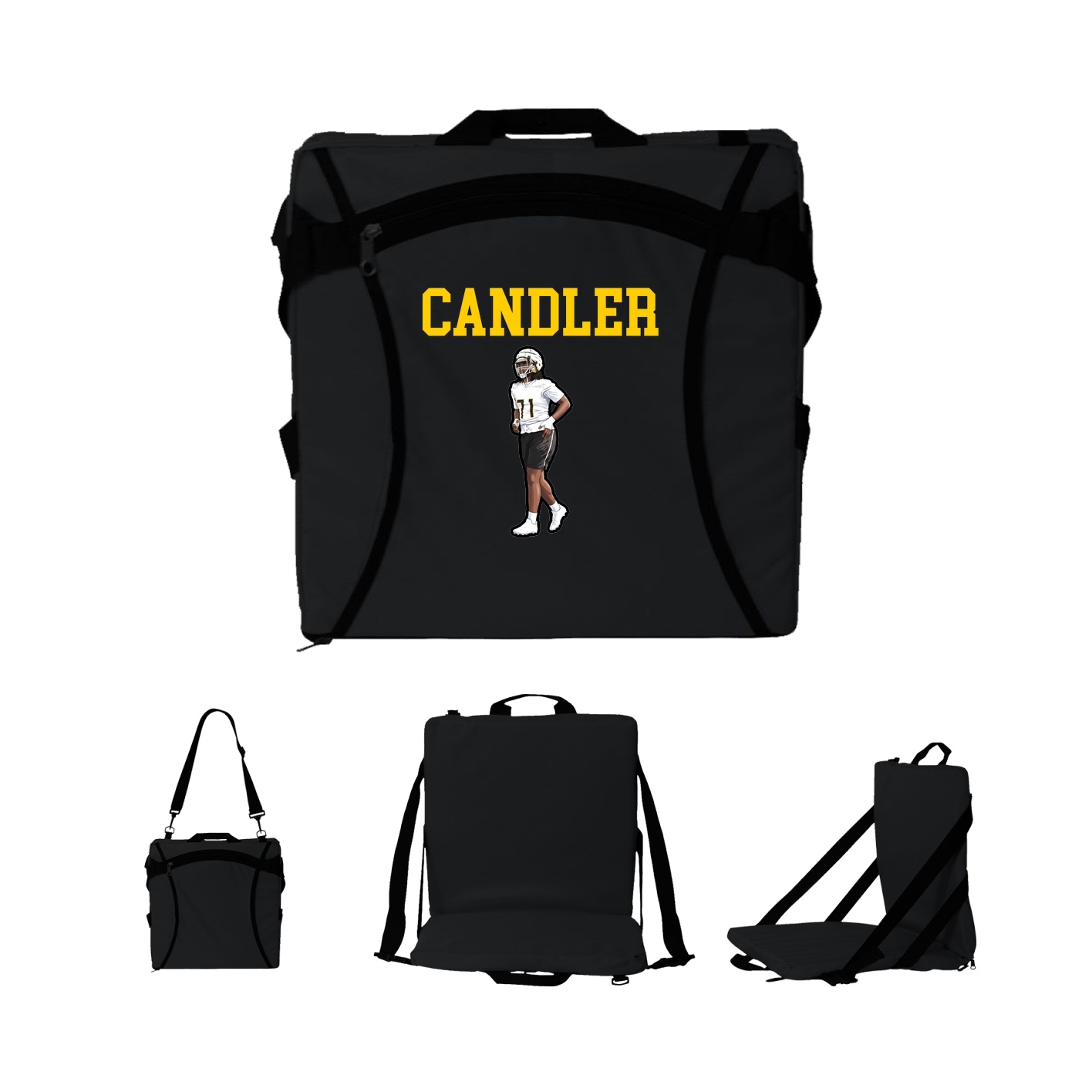 Folding Stadium Seat — Shirsey in Black