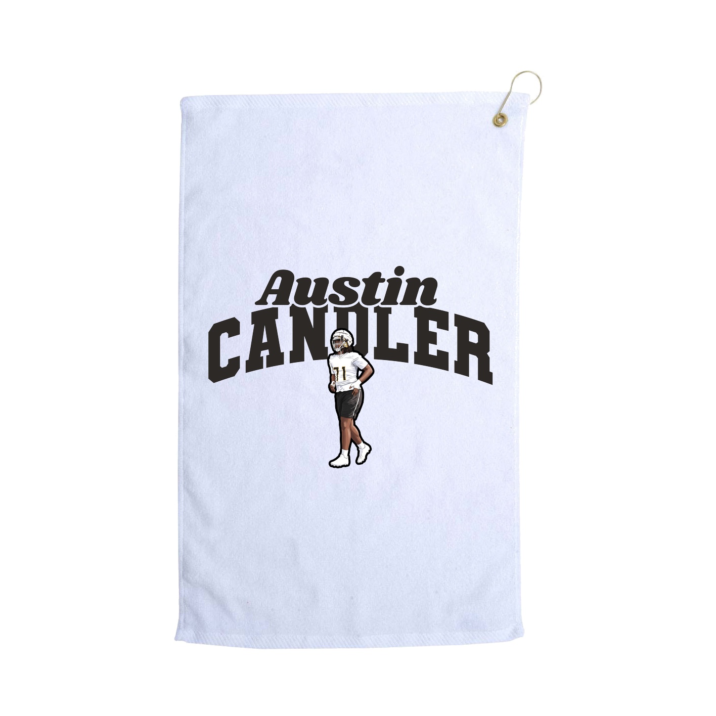Golf Towel — Signature Arch in White