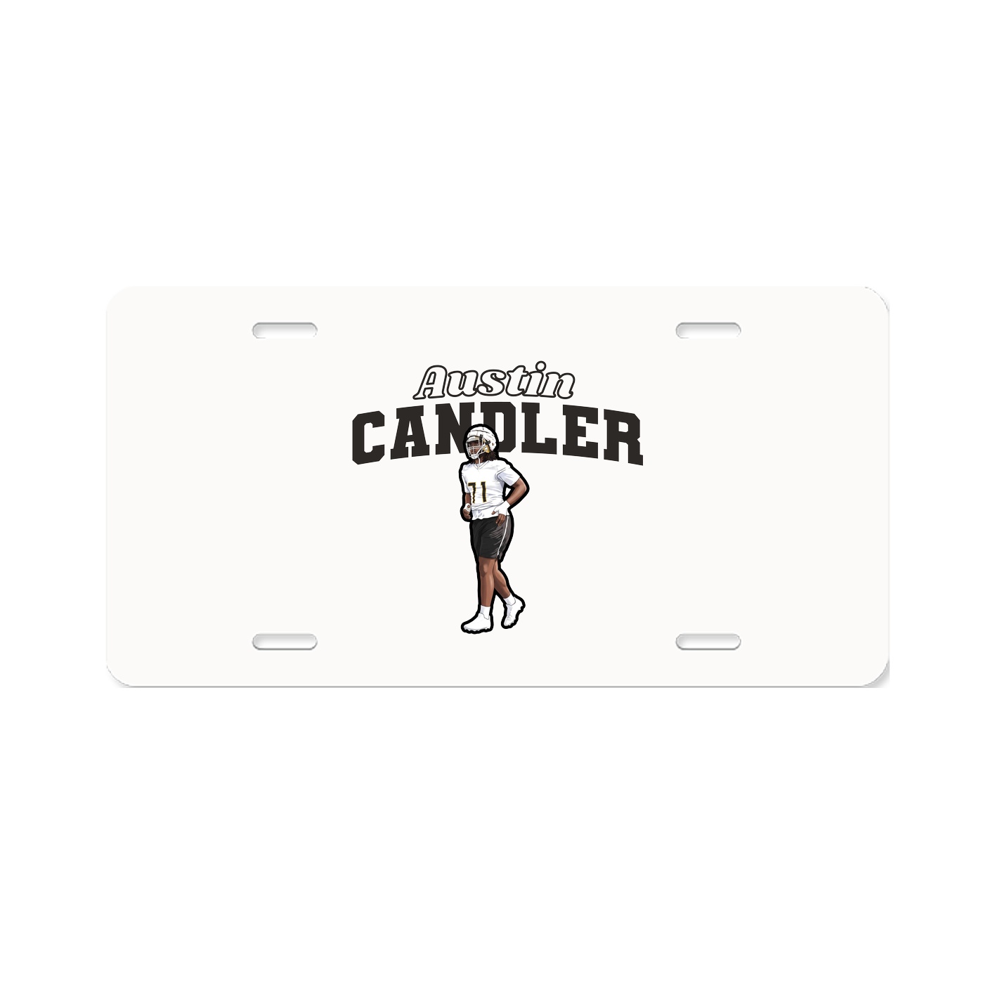 License Plate — Name Arch in Classic