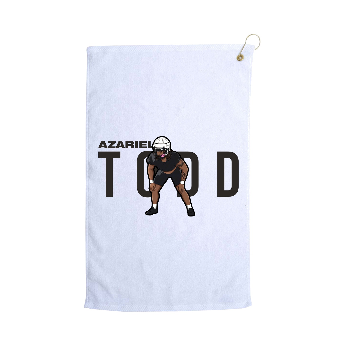 Golf Towel — Player Name in White