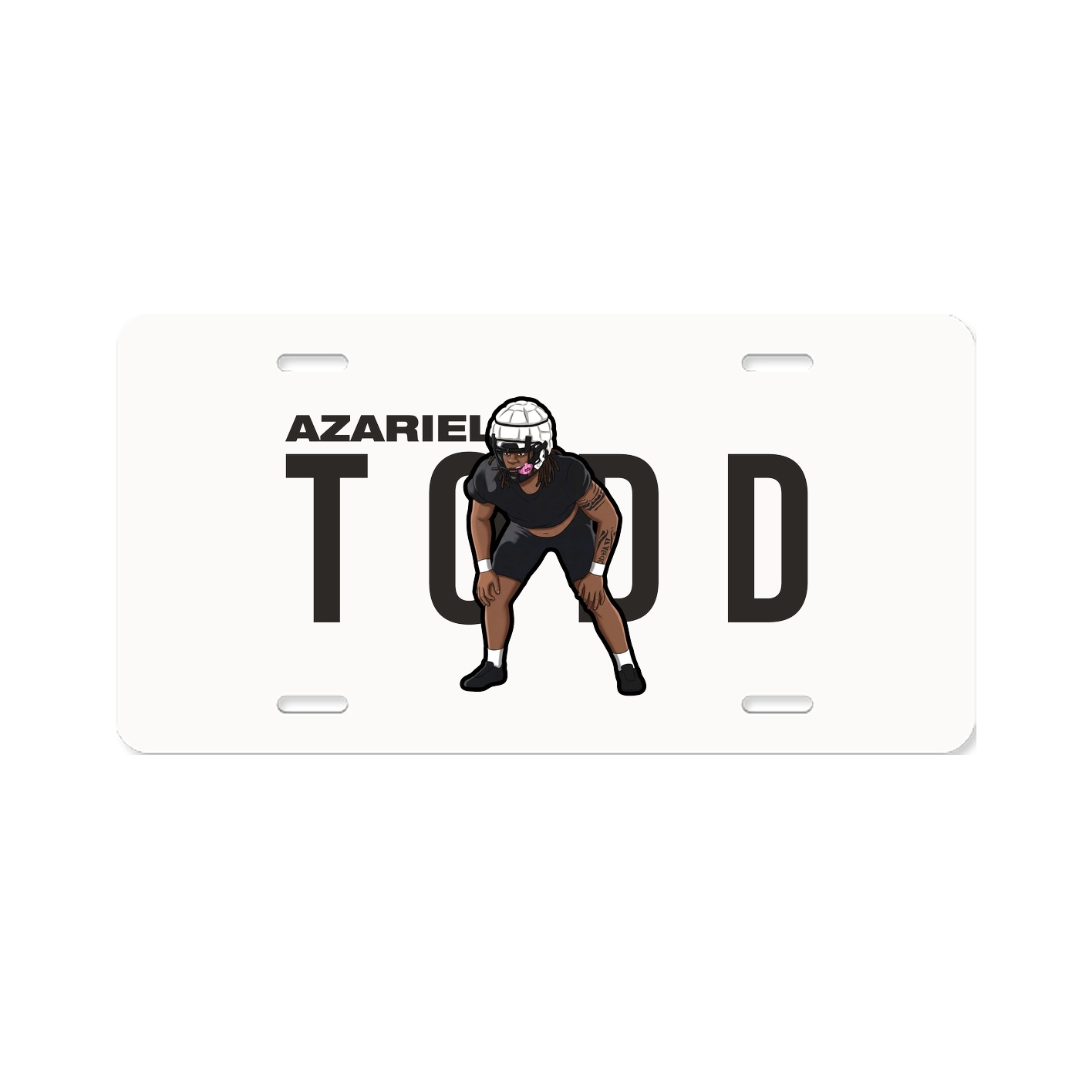 License Plate — Player Name in Classic