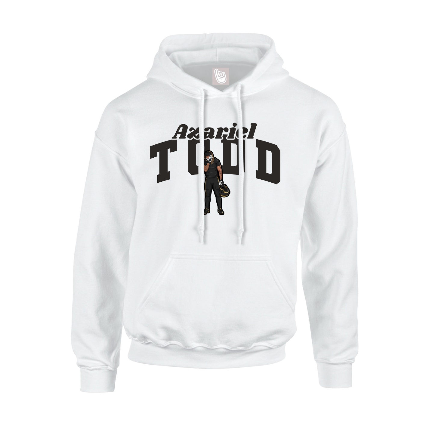 Hoodie — Signature Arch in White