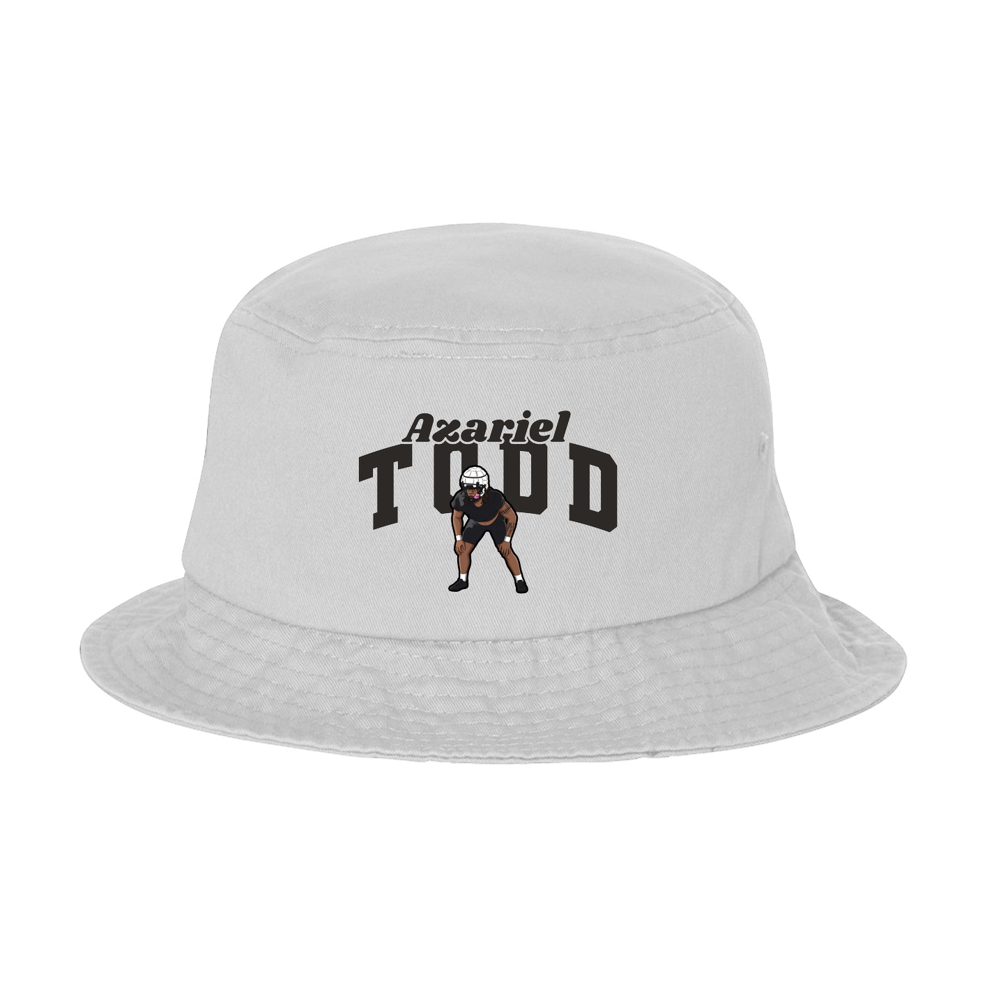 Bucket Cap — Signature Arch in White
