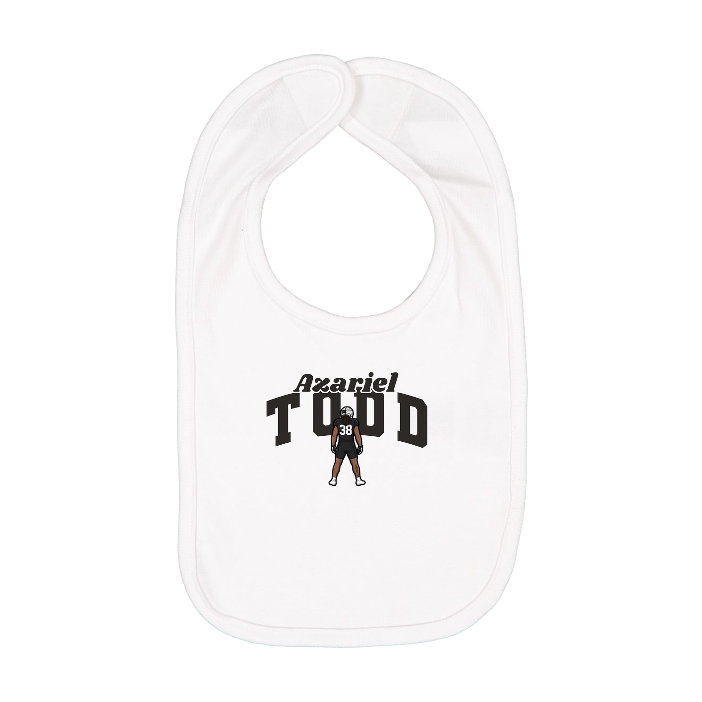 Infant Bib — Signature Arch in White