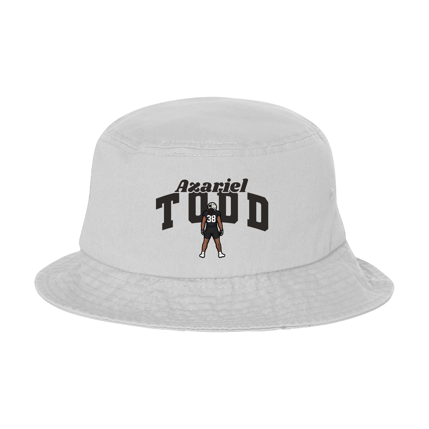 Bucket Cap — Signature Arch in White