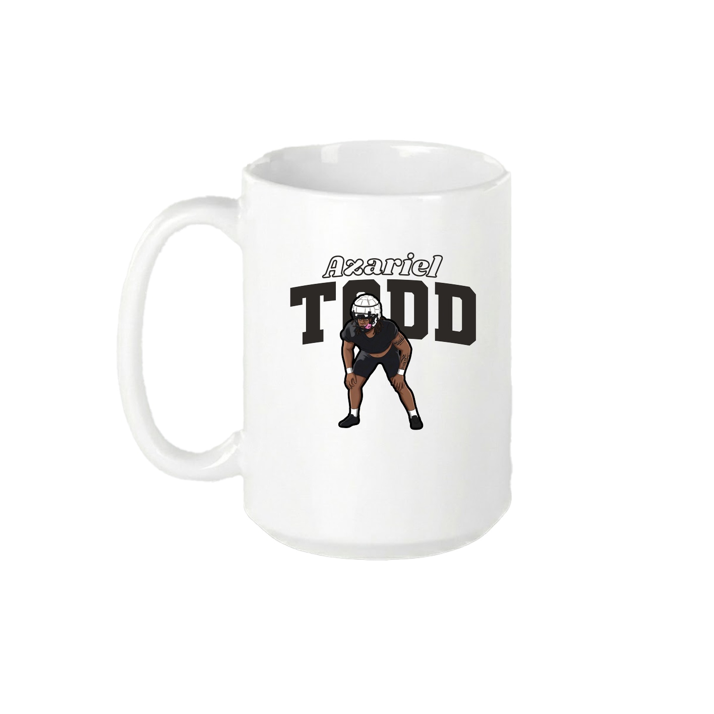 15oz Coffee Mug — Name Arch in White