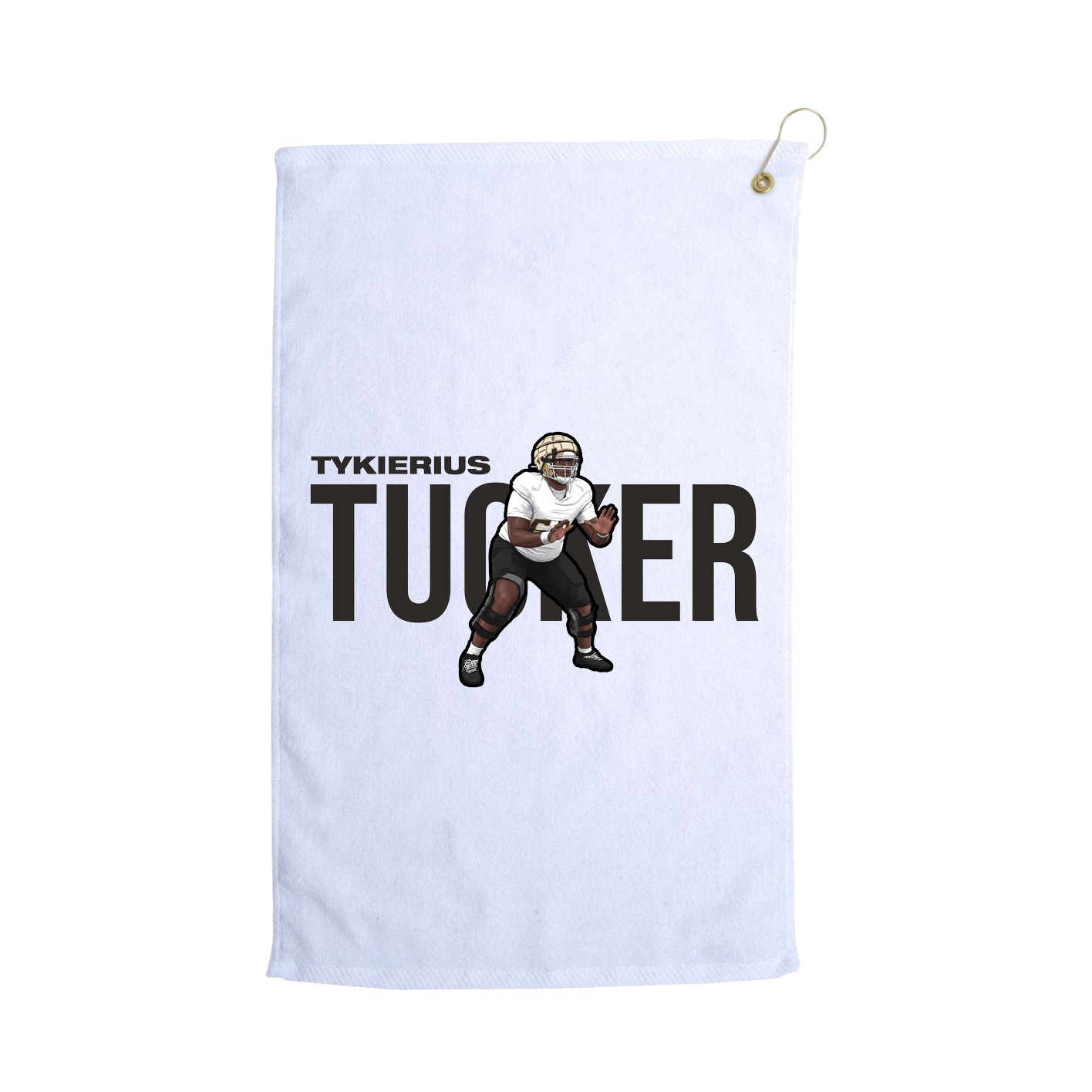 Golf Towel — Player Name in White
