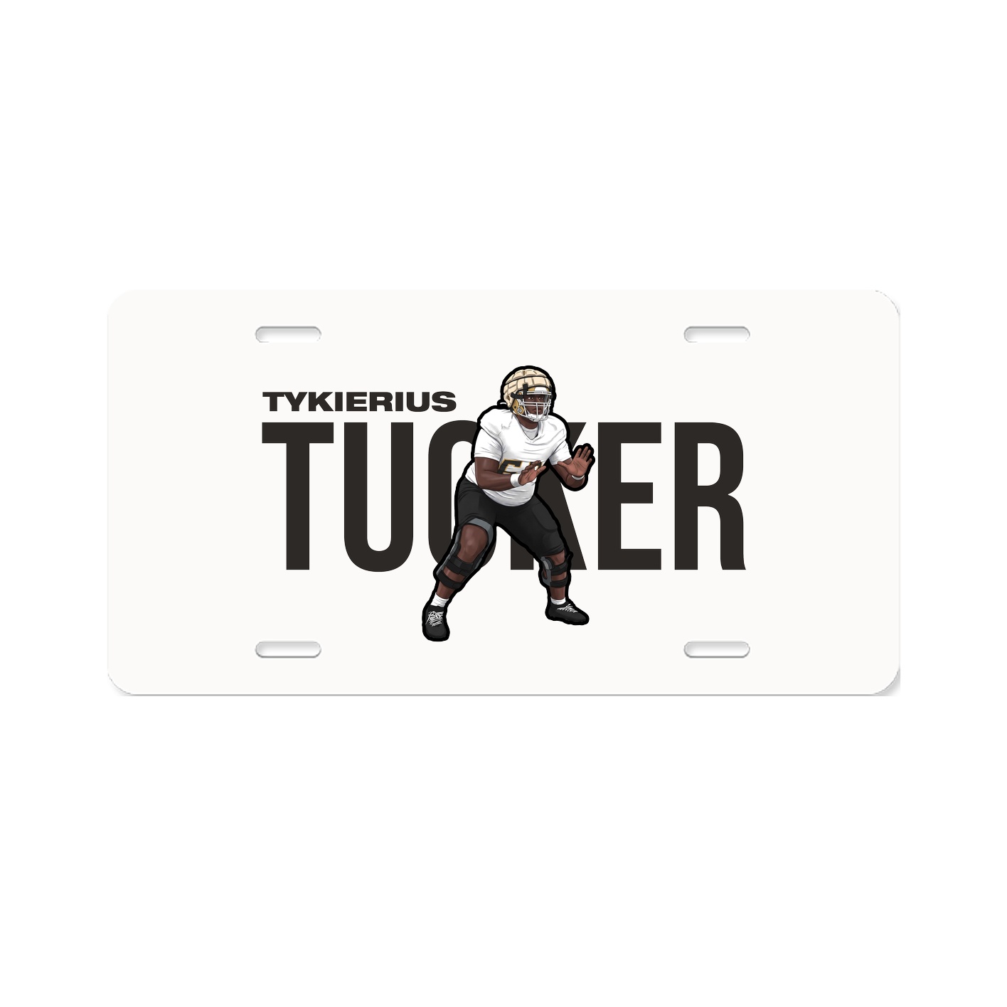 License Plate — Player Name in Classic
