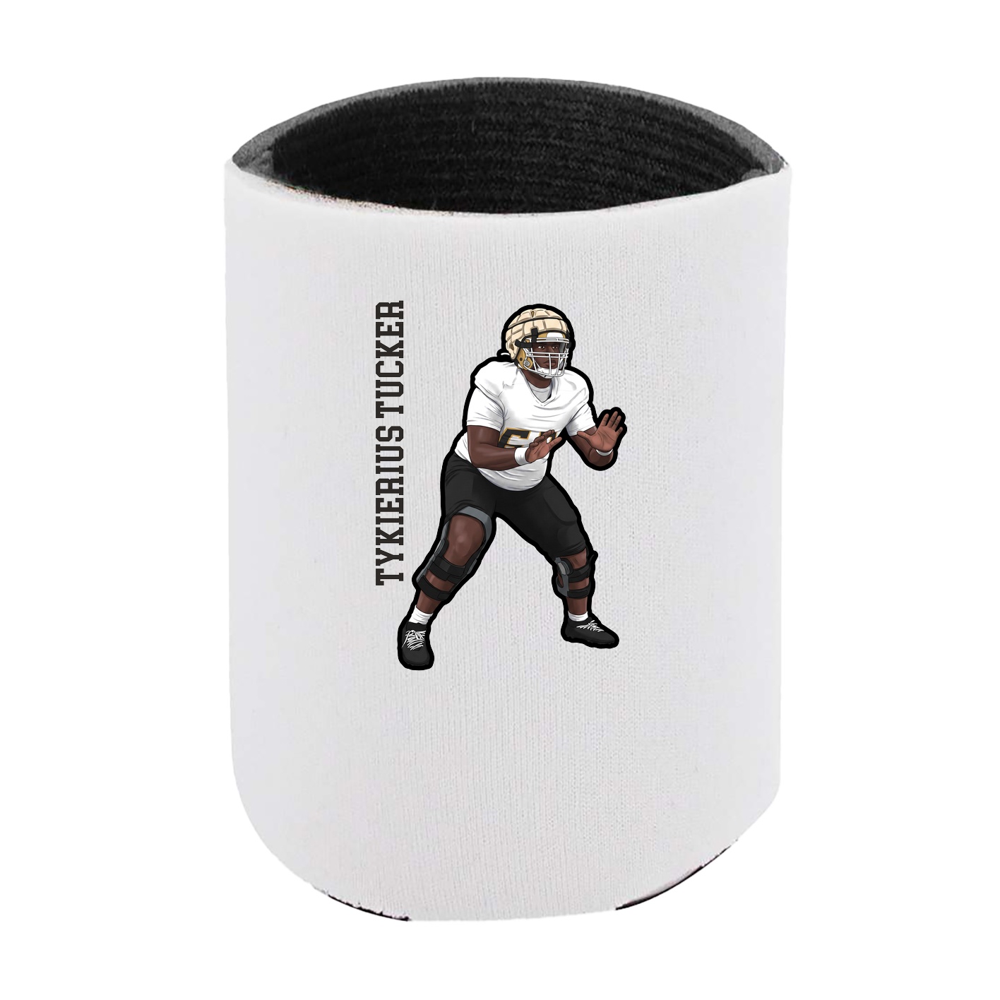 Can Holder — Name Vertical in White