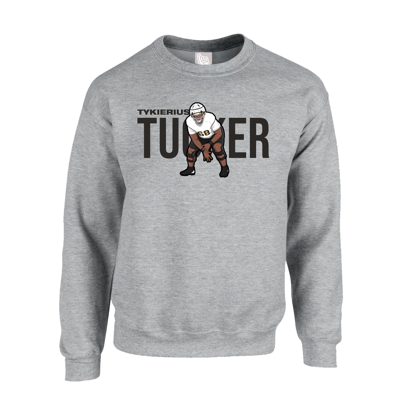 Fleece Crew — Player Name in Grey