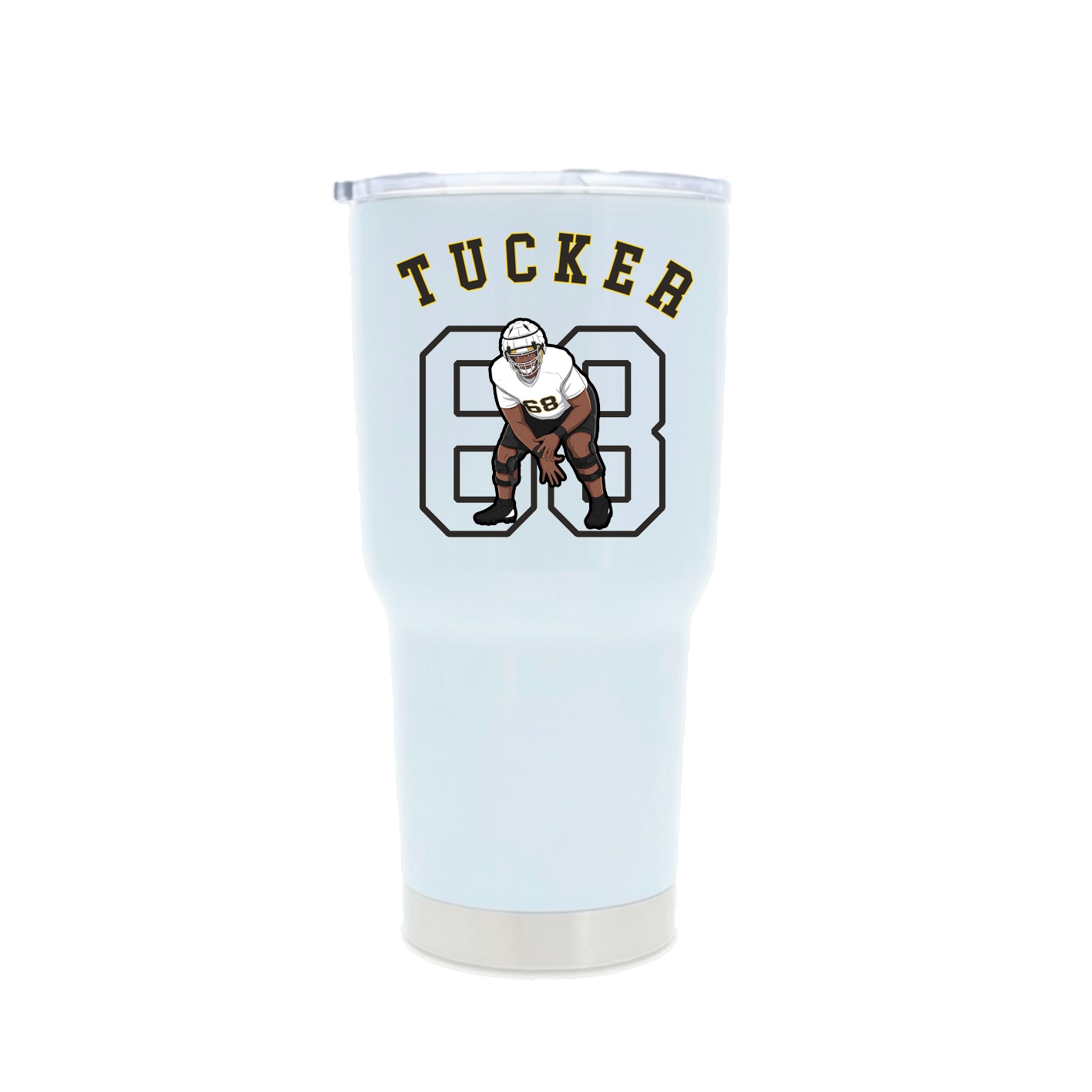 30oz Stainless Steel Tumbler — Shirsey Arch in White