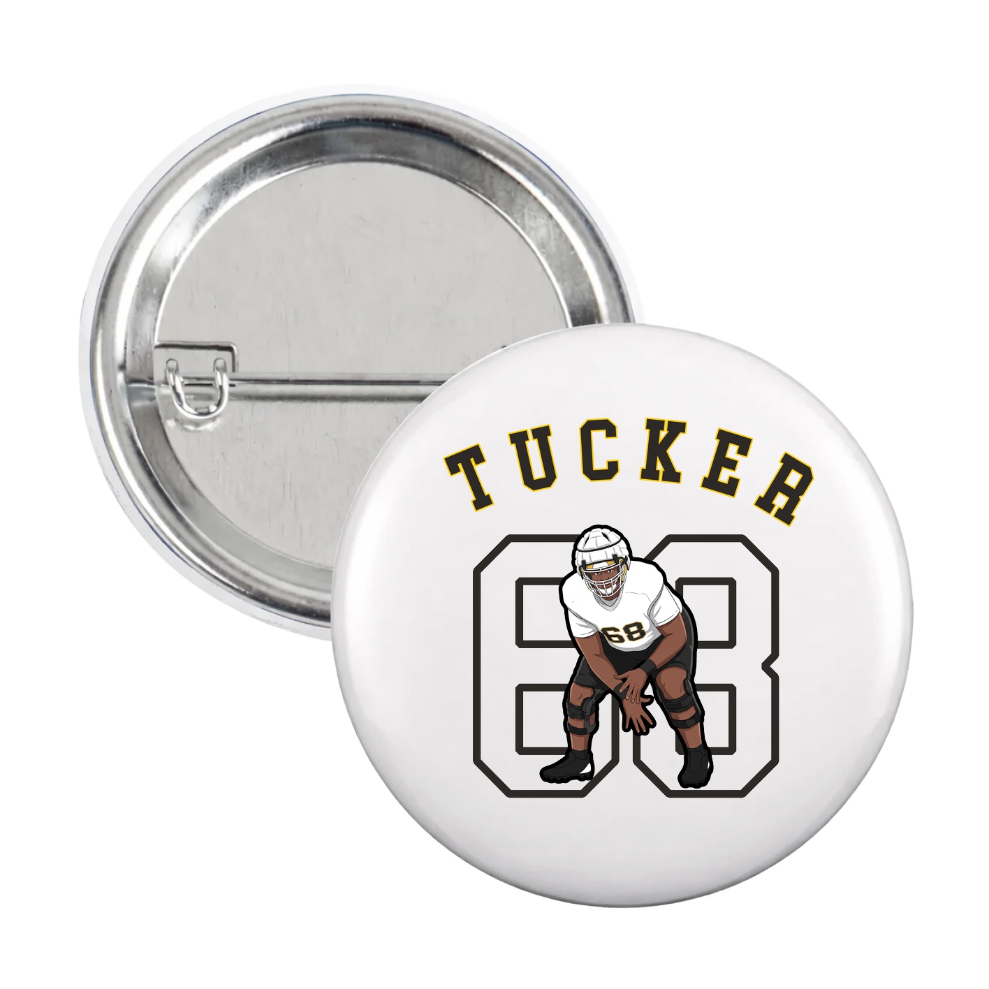 Game Day Button — Shirsey Arch in White