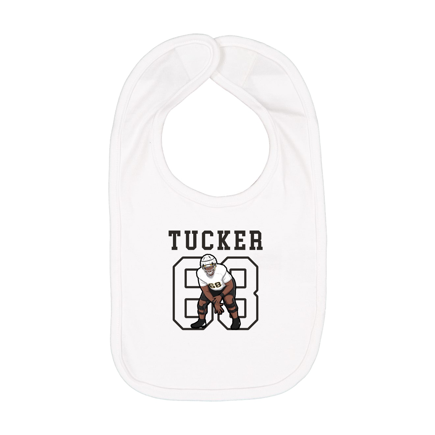 Infant Bib — Shirsey in White
