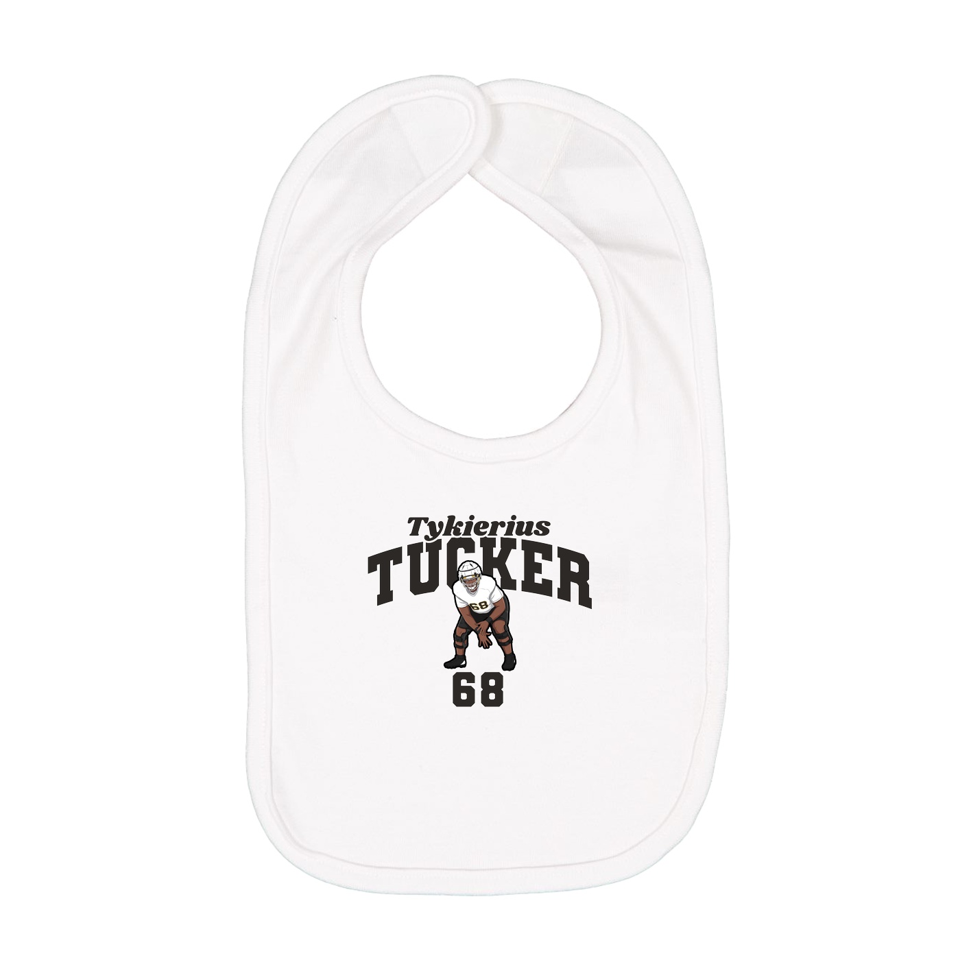 Infant Bib — Signature Arch in White
