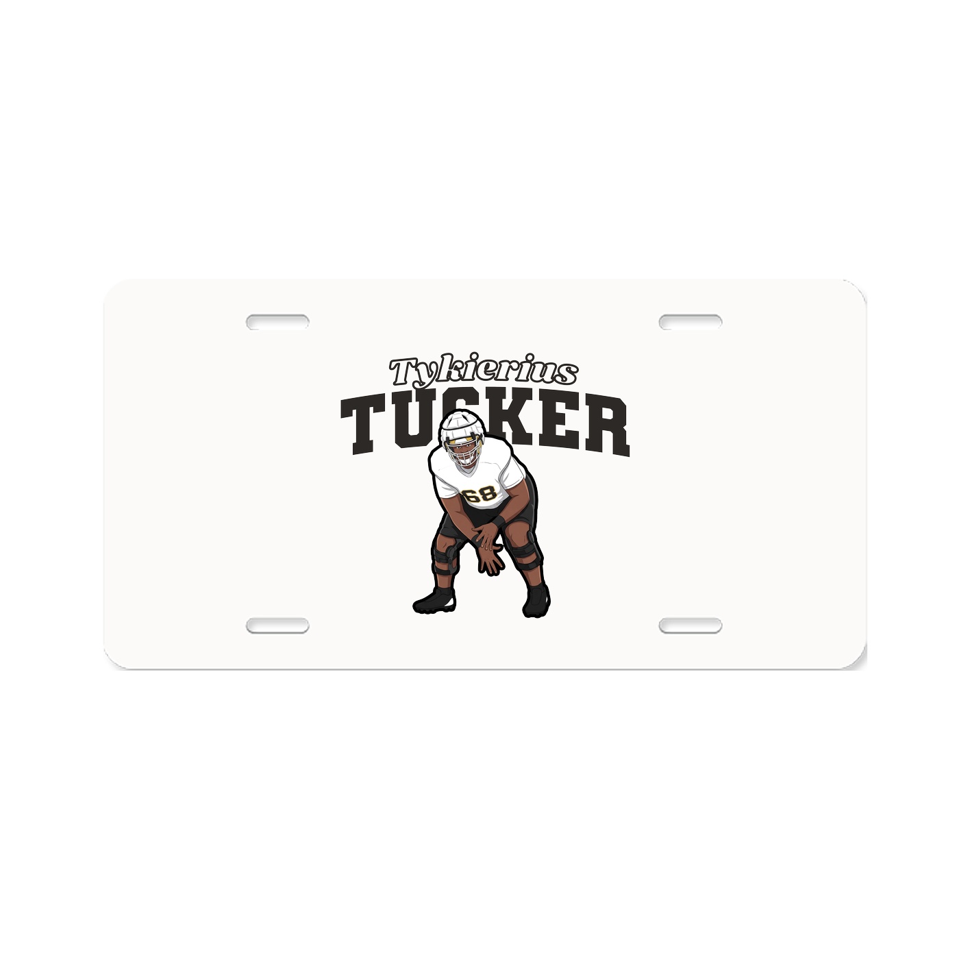 License Plate — Name Arch in Classic