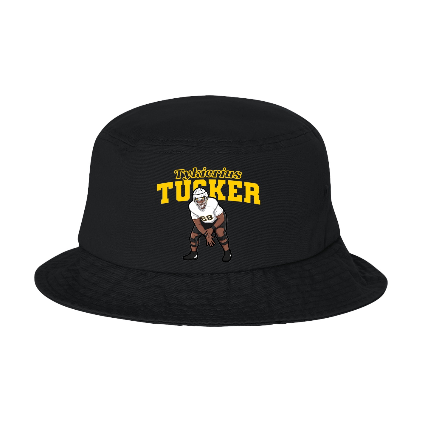 Bucket Cap — Name Arch in Black