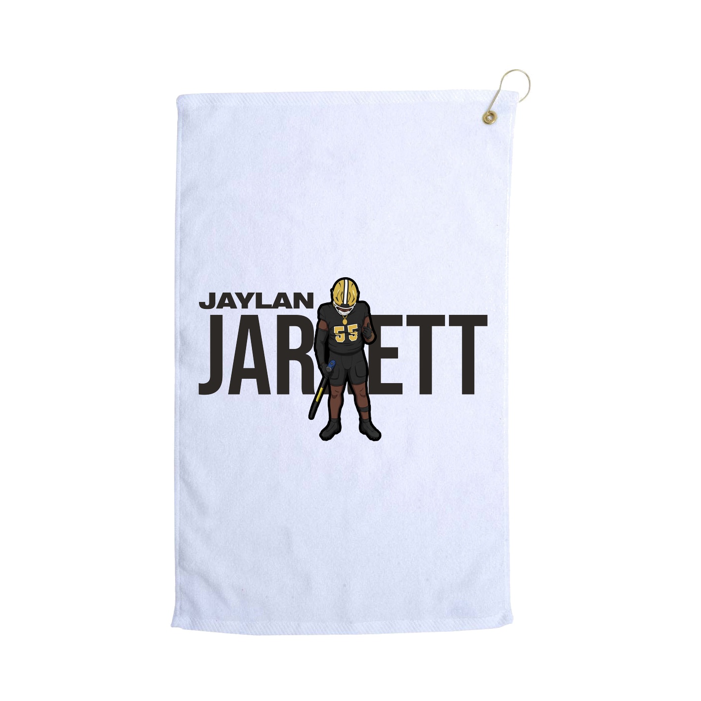 Golf Towel — Player Name in White