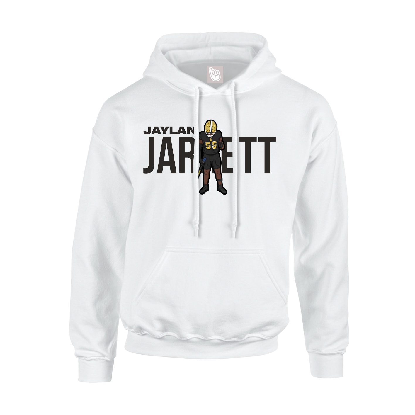 Hoodie — Player Name in White
