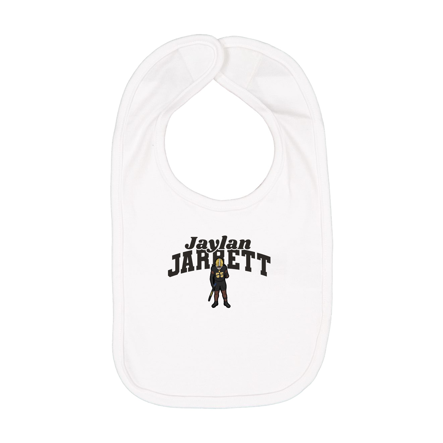Infant Bib — Signature Arch in White