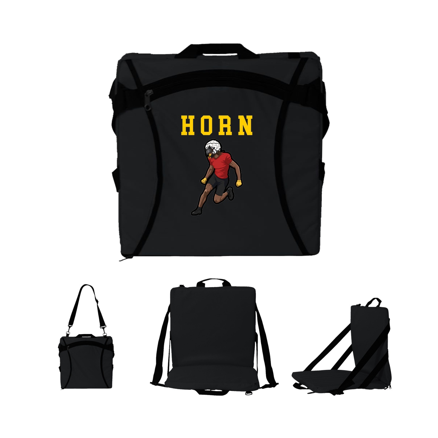 Folding Stadium Seat — Shirsey in Black