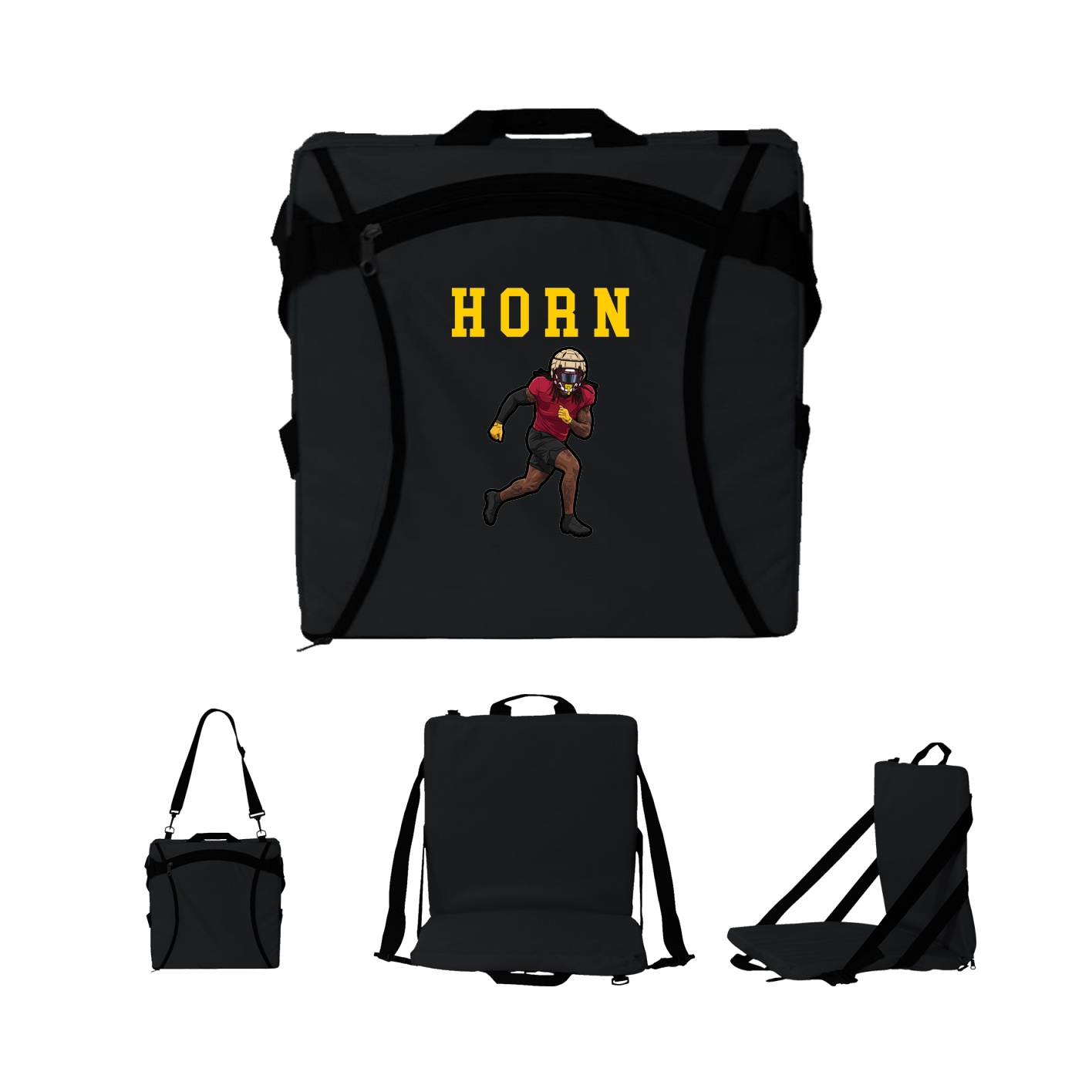 Folding Stadium Seat — Shirsey in Black