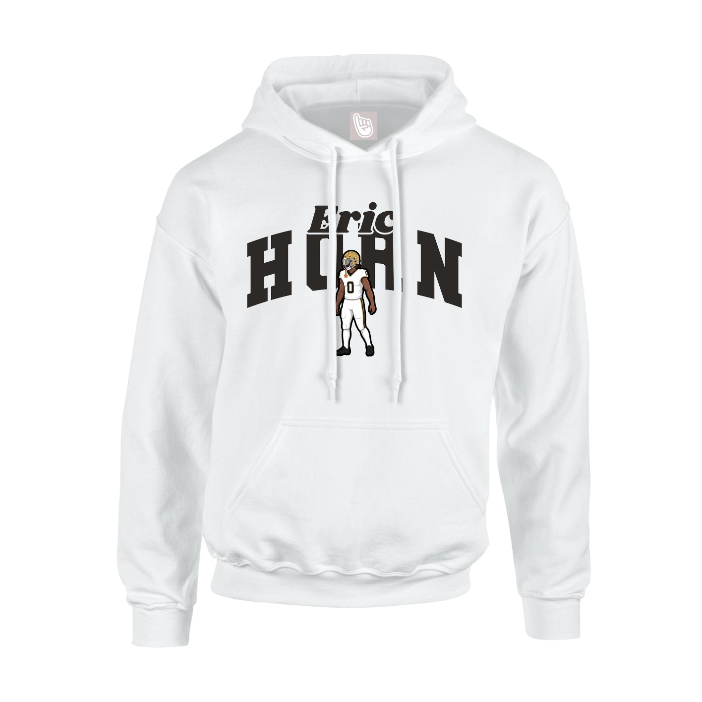 Hoodie — Signature Arch in White
