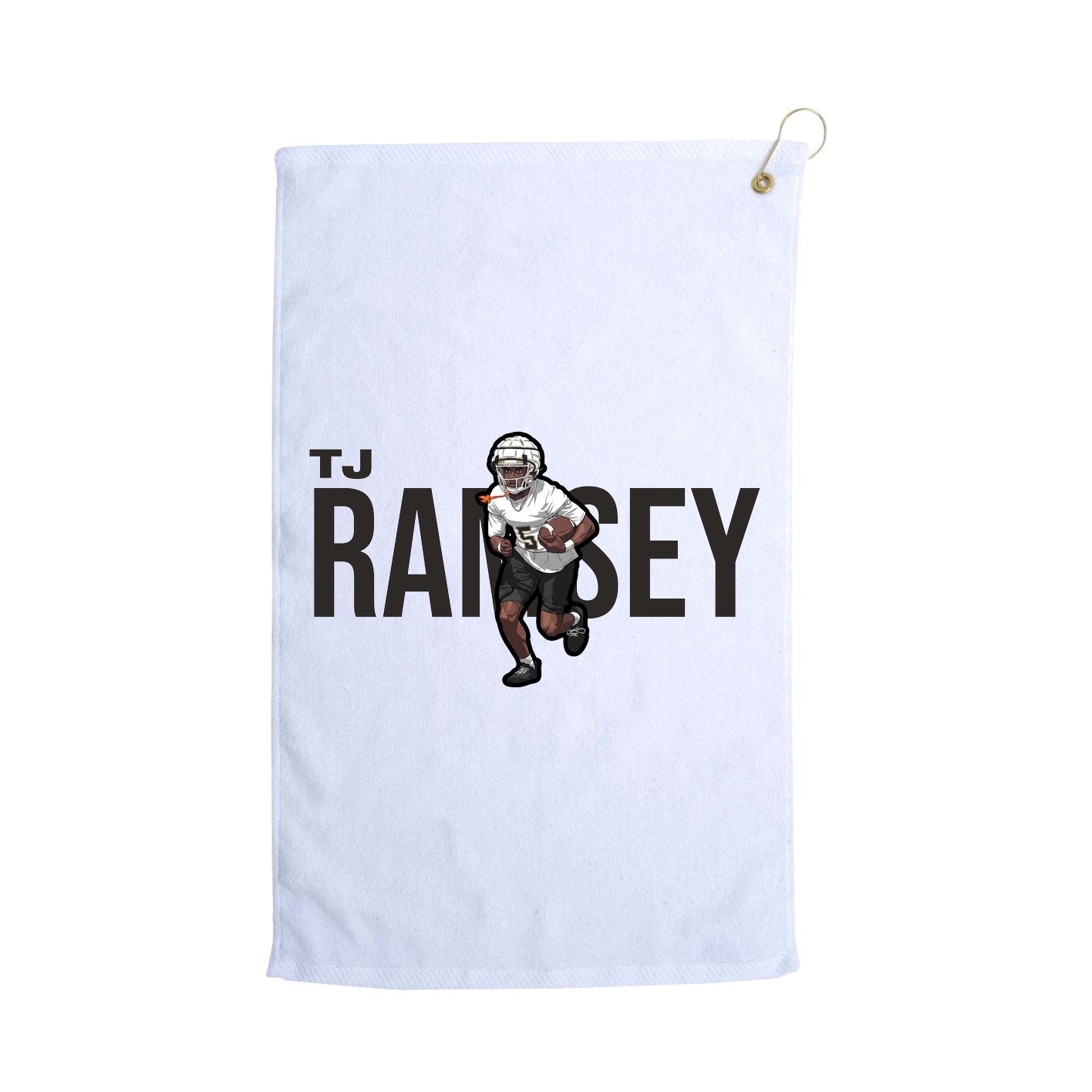 Golf Towel — Player Name in White