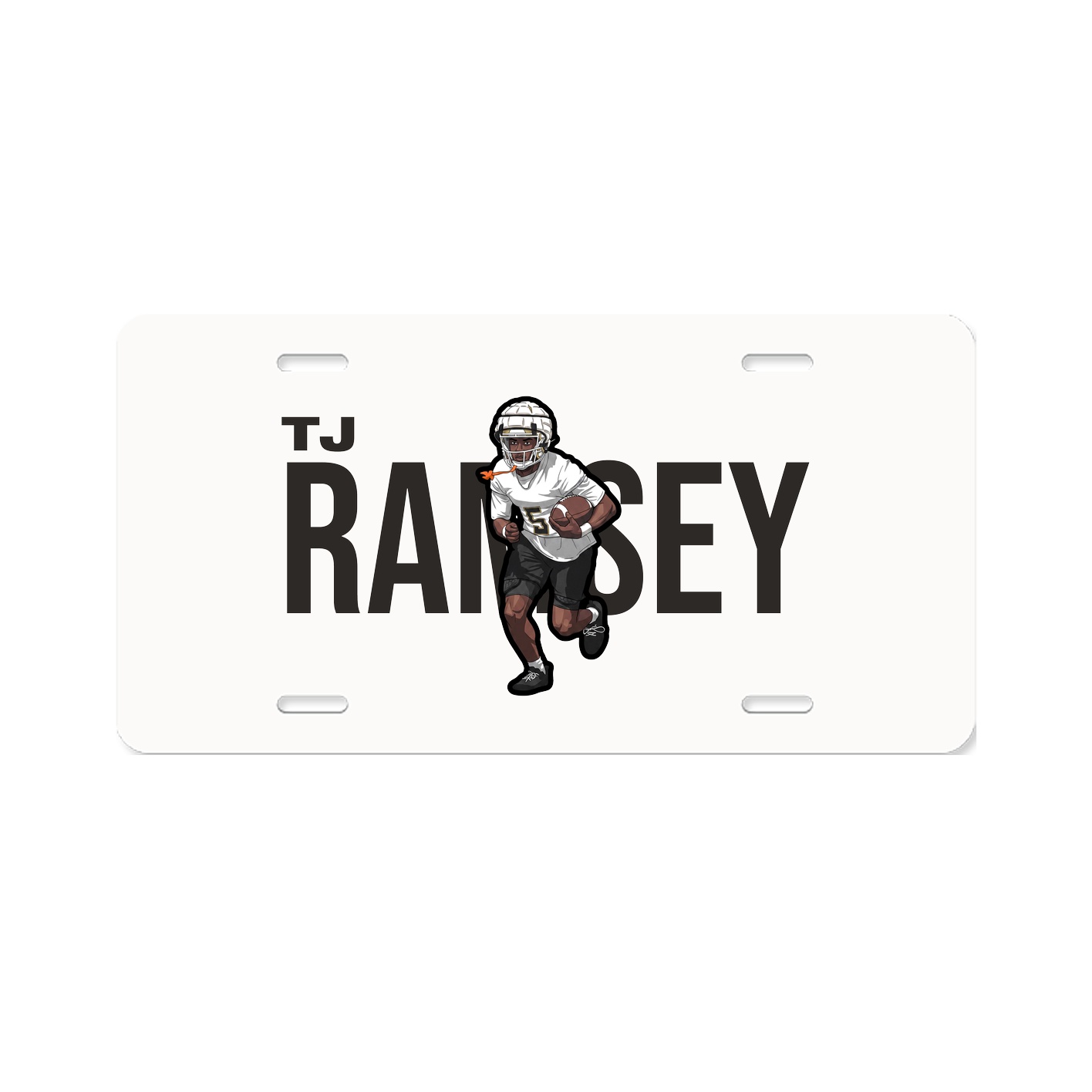 License Plate — Player Name in Classic