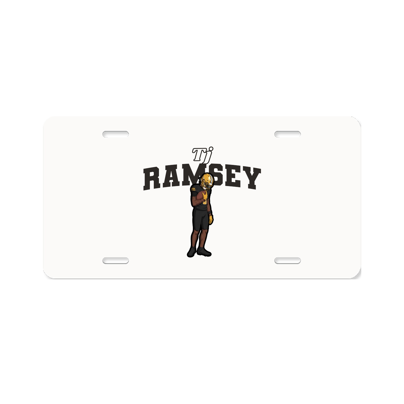 License Plate — Name Arch in Classic