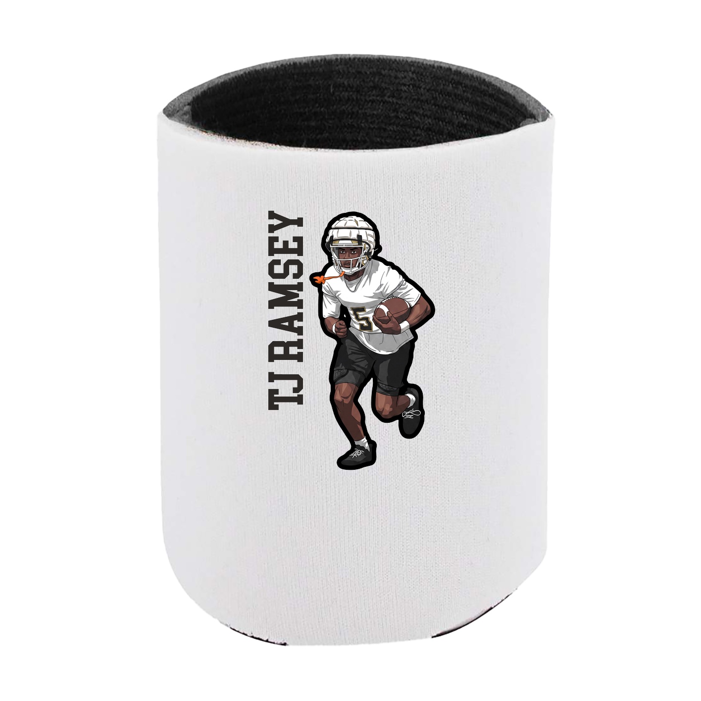 Can Holder — Name Vertical in White