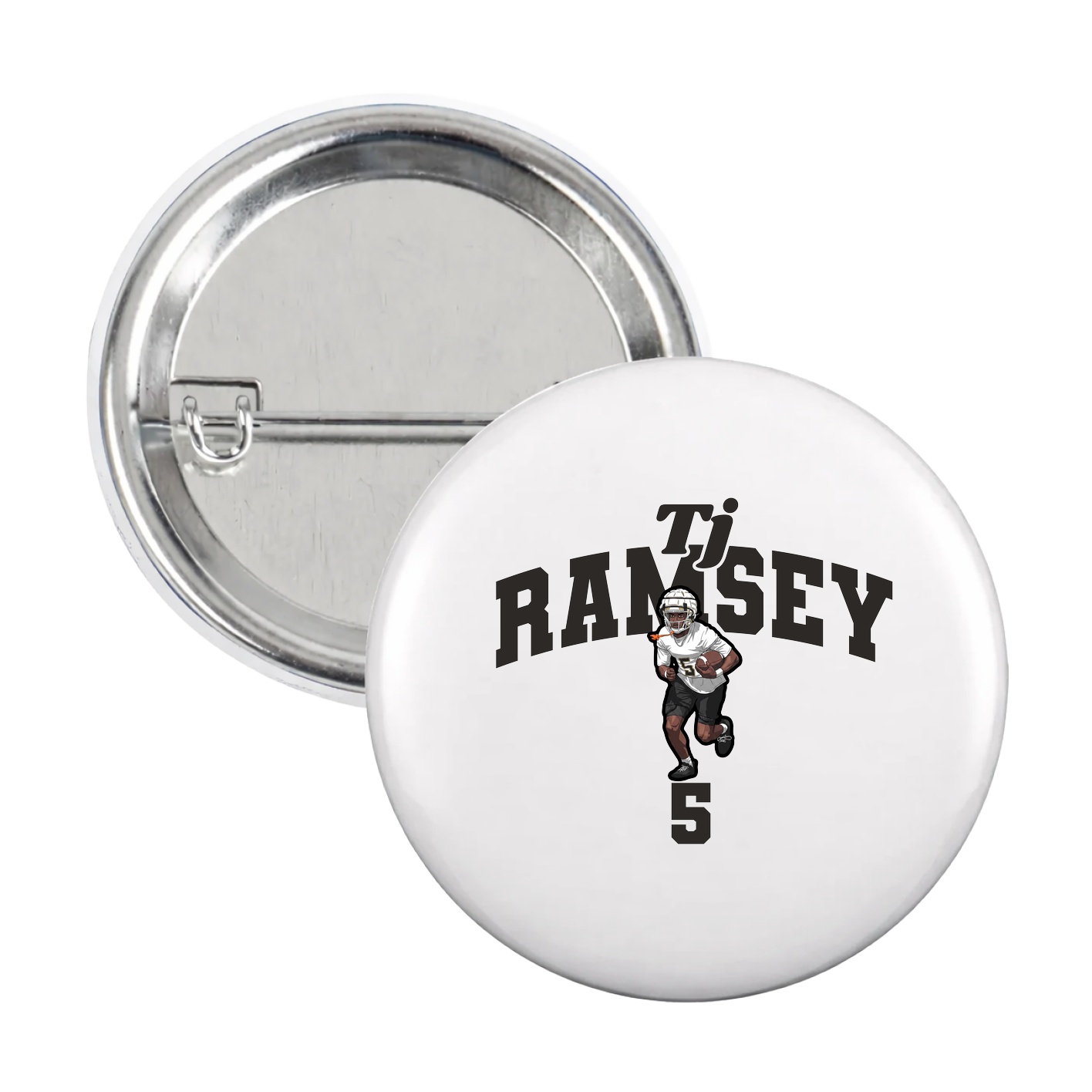 Game Day Button — Signature Arch in White