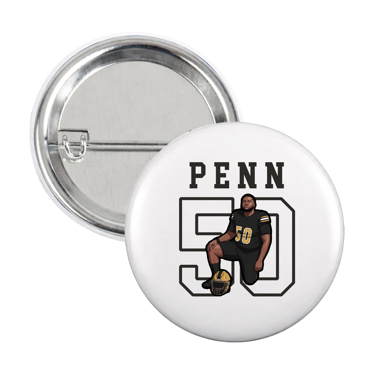 Game Day Button — Shirsey in White