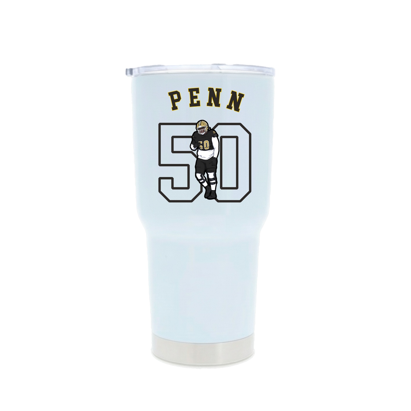 30oz Stainless Steel Tumbler — Shirsey Arch in White