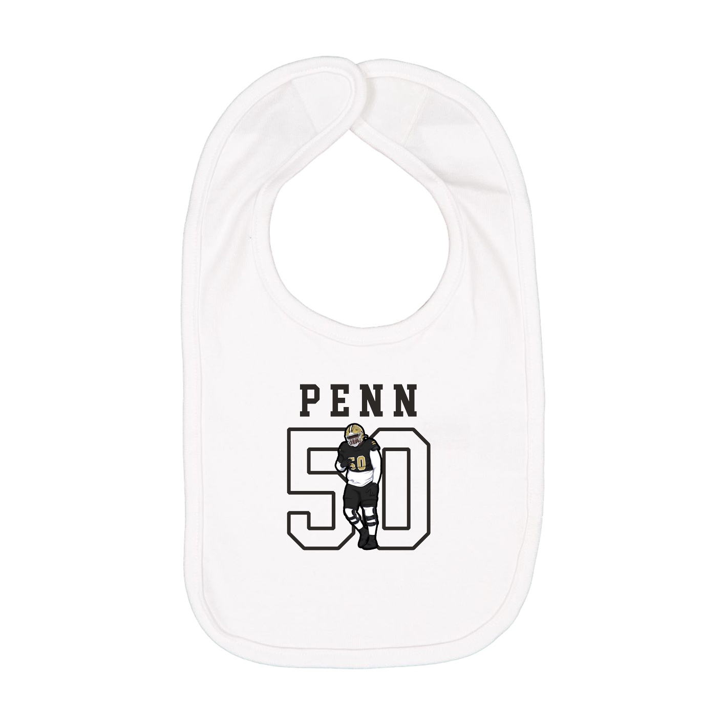 Infant Bib — Shirsey in White