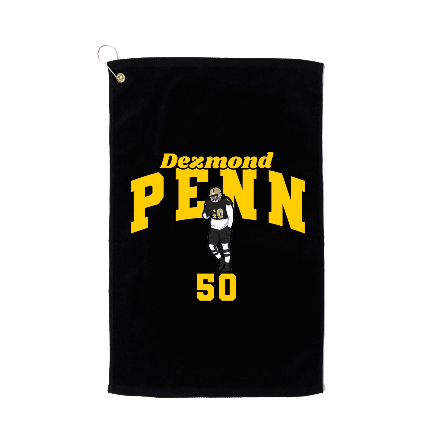 Golf Towel — Signature Arch in Black