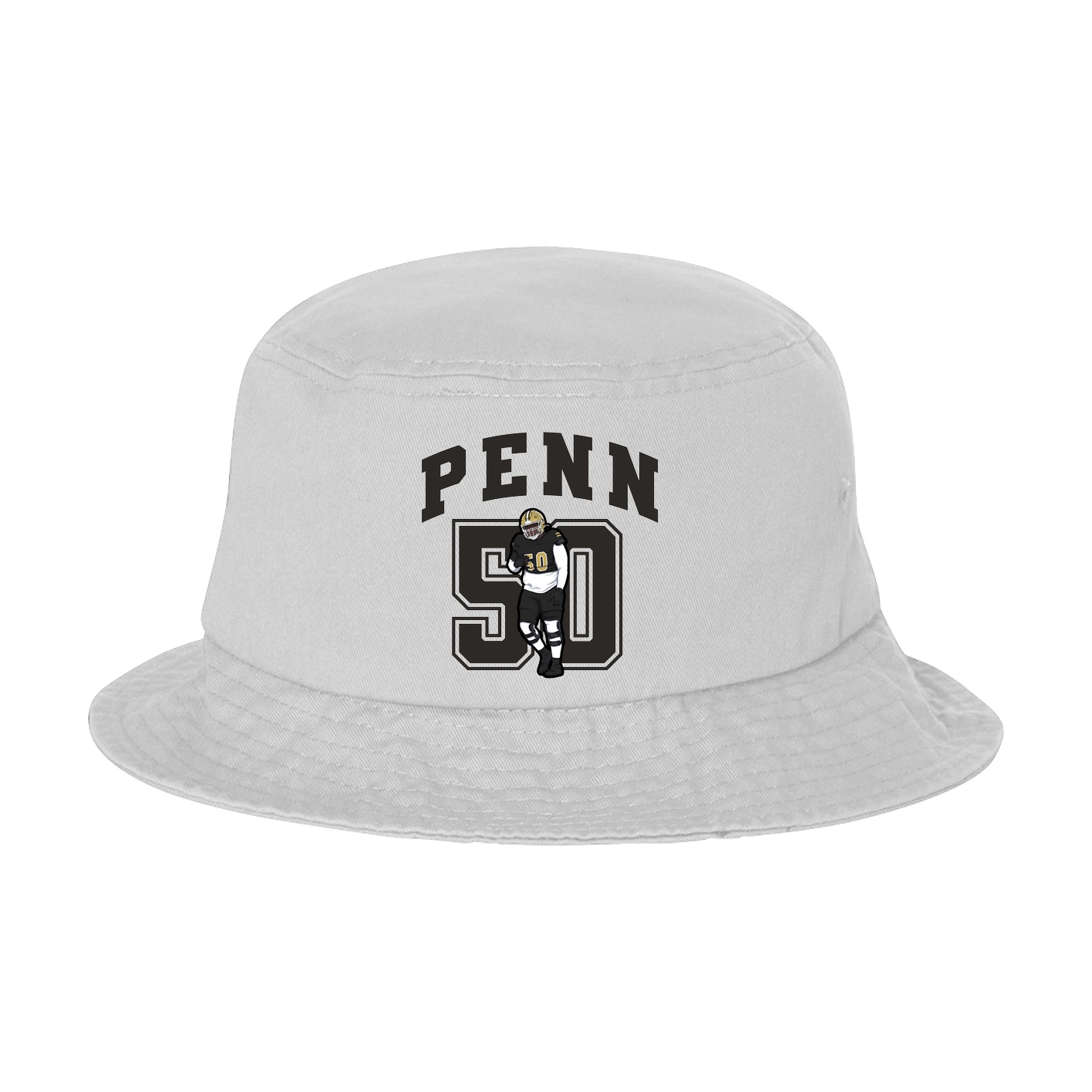 Bucket Cap — Number in White