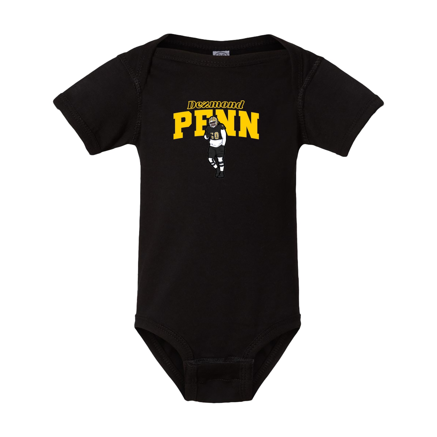 Baby Onesie — Name Arch in Black