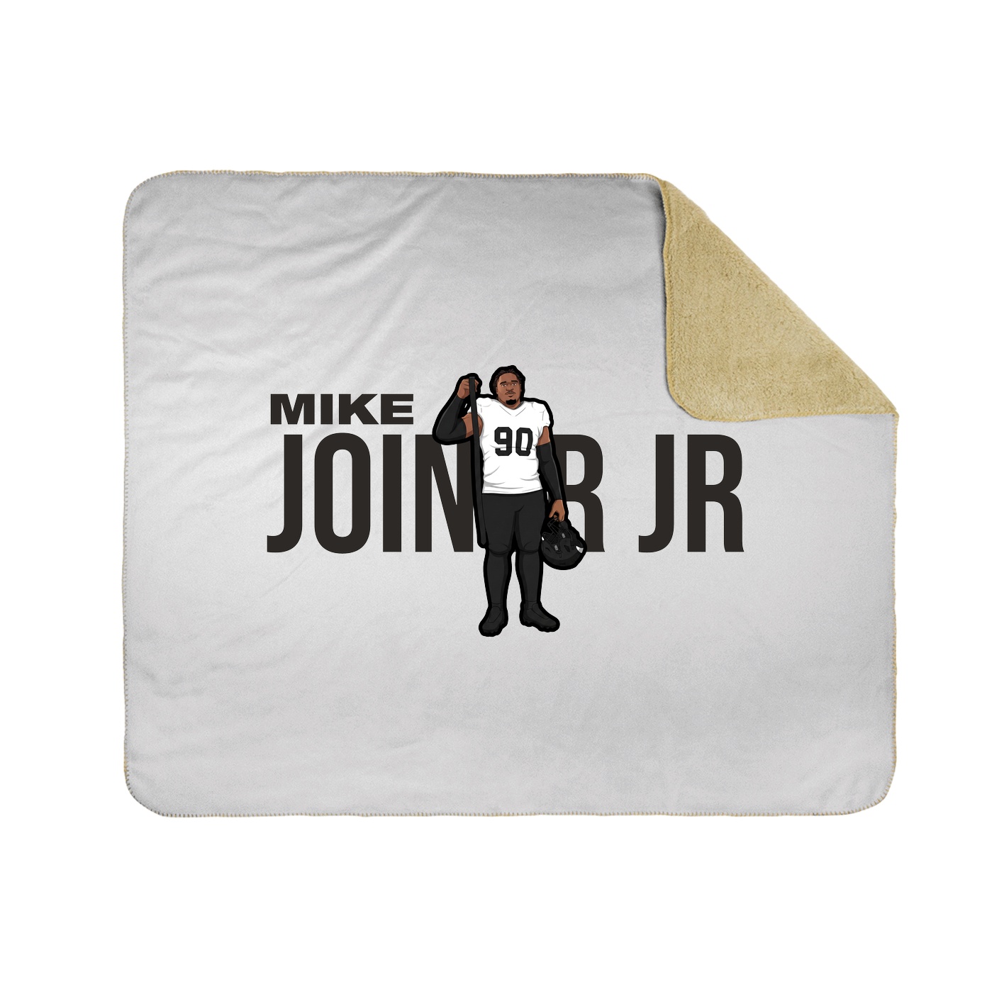 Throw Blanket — Player Name in White