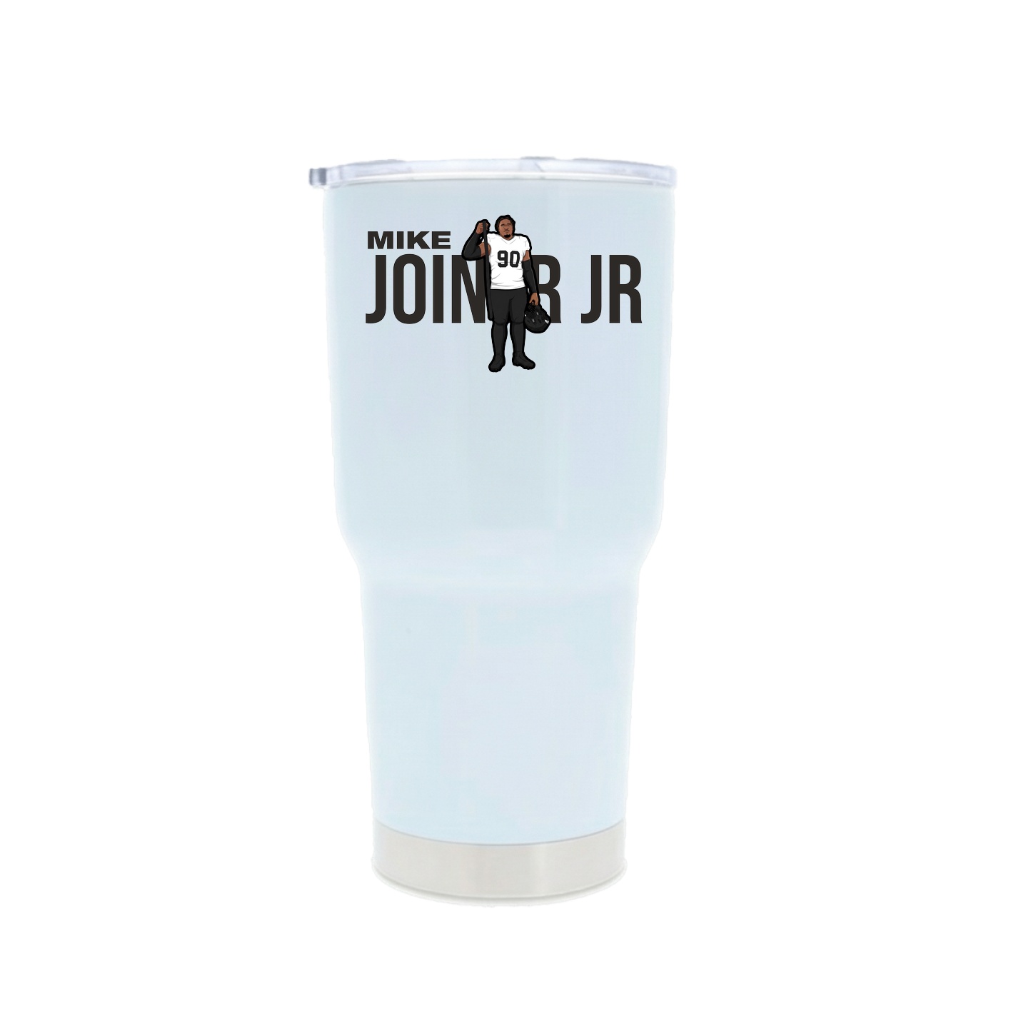 30oz Stainless Steel Tumbler — Player Name in White