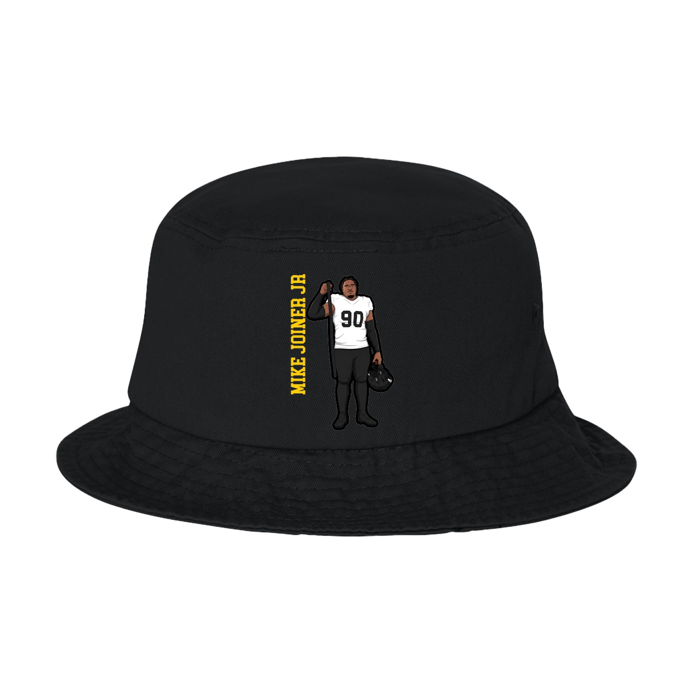 Bucket Cap — Name Vertical in Black