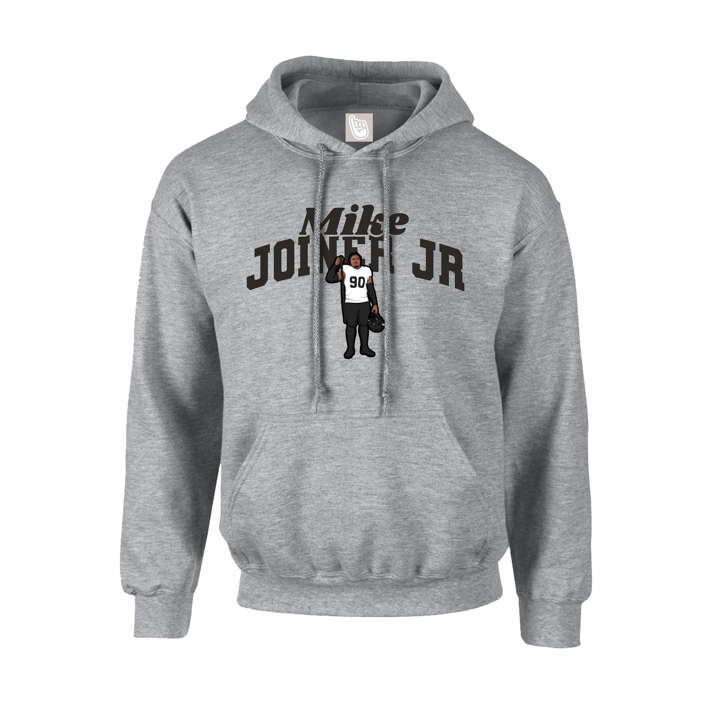 Youth Hoodie — Signature Arch in Grey