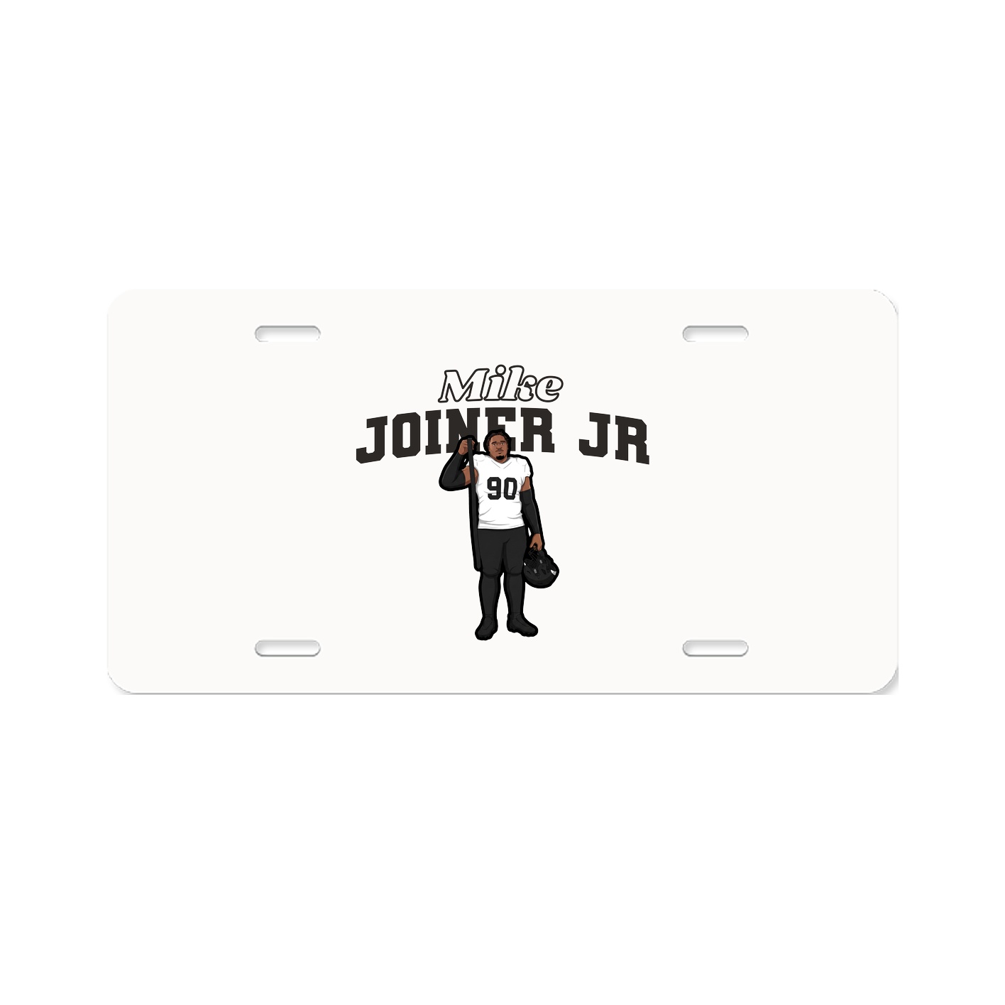 License Plate — Name Arch in Classic