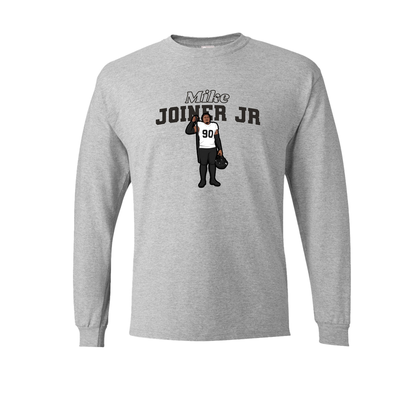 Long Sleeve Tee — Name Arch in Grey