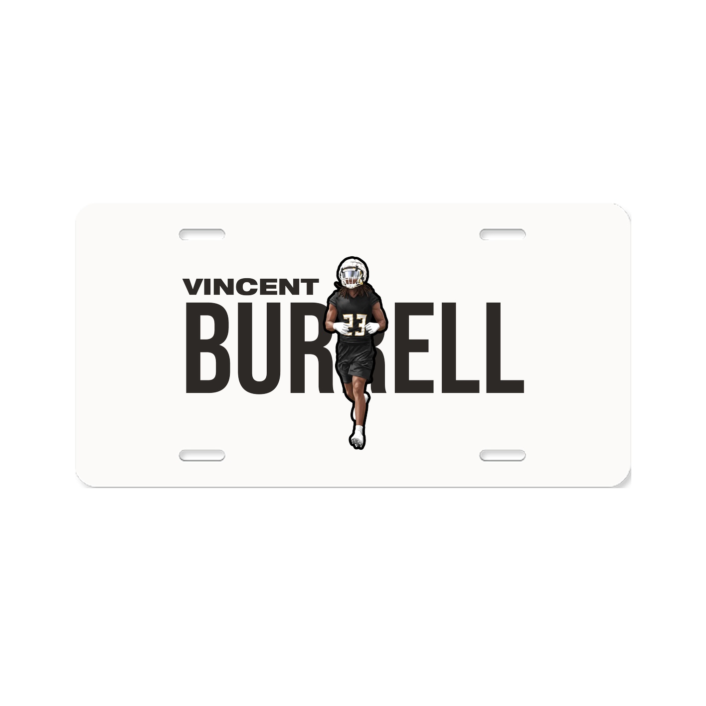 License Plate — Player Name in Classic