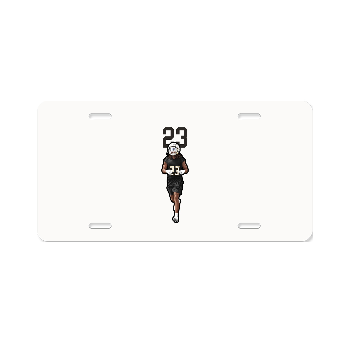 License Plate — Number Top in Classic
