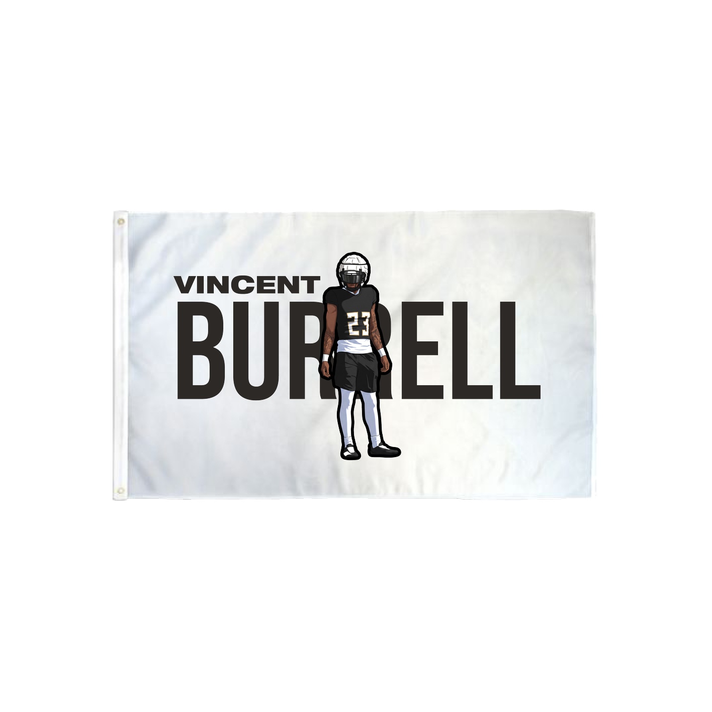 3x5 Flag — Player Name in Classic