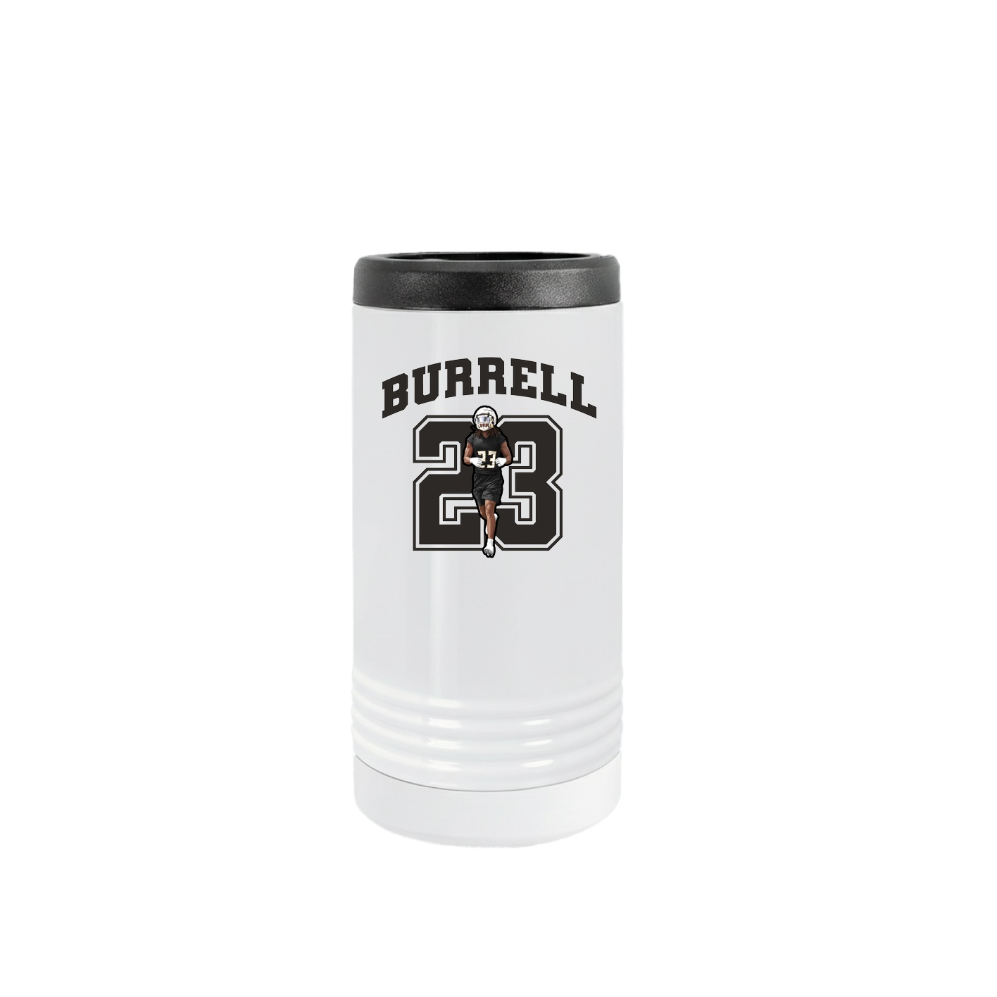 Slim Beverage Holder — Number in White