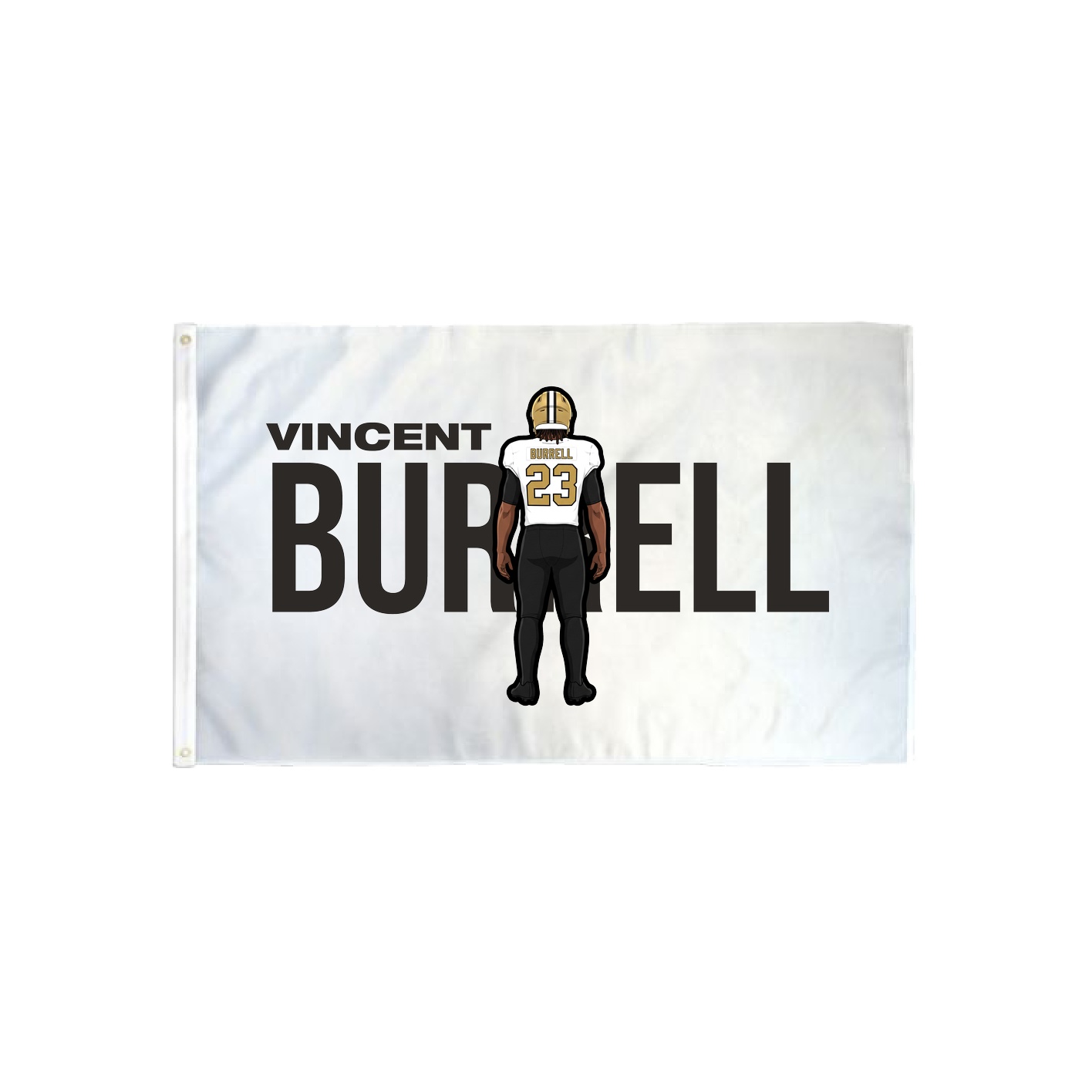 3x5 Flag — Player Name in Classic