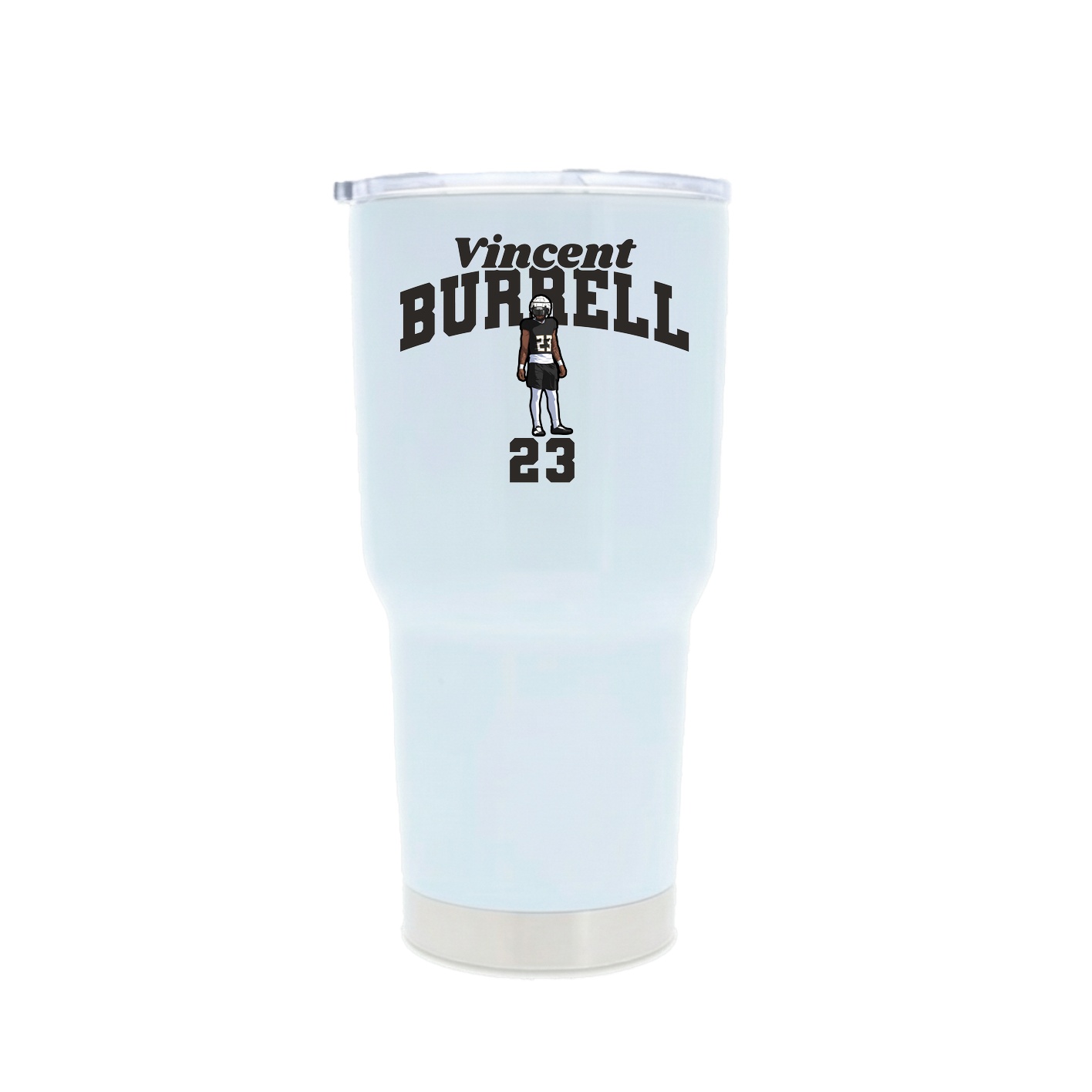 30oz Stainless Steel Tumbler — Signature Arch in White