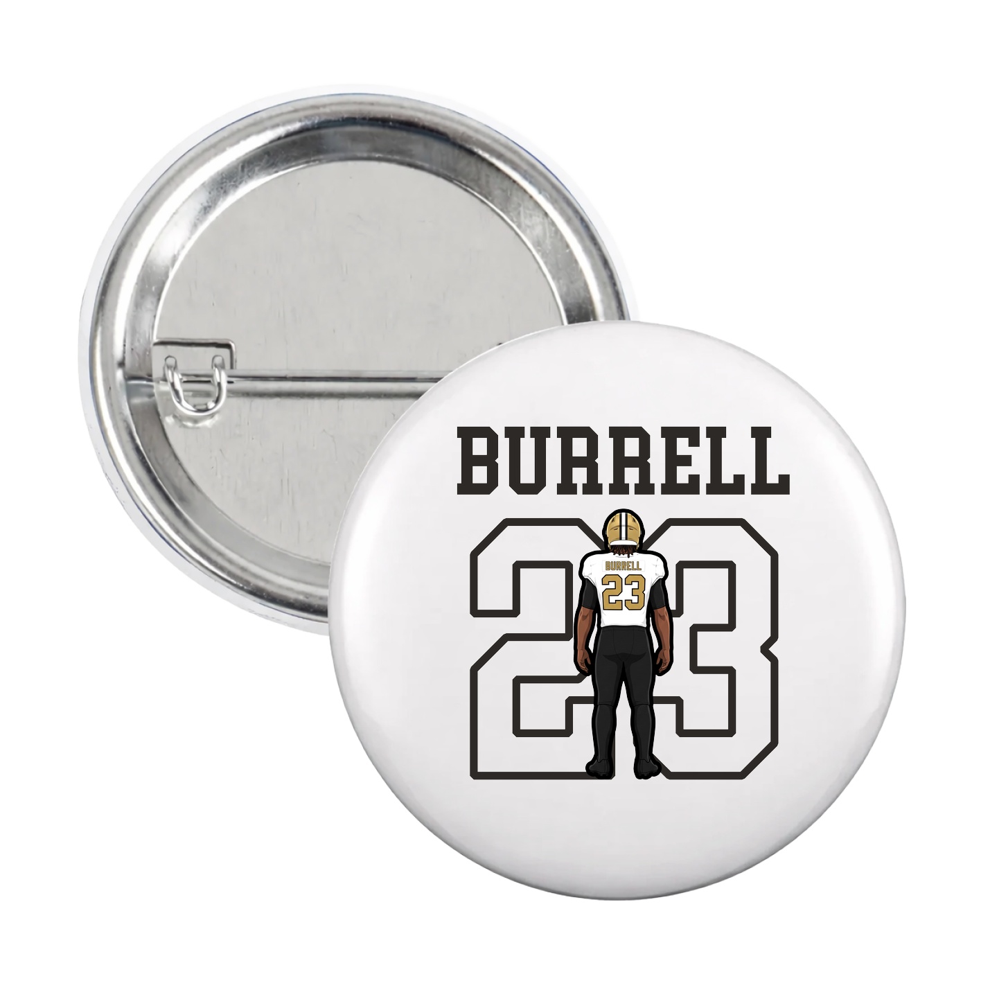 Game Day Button — Shirsey in White
